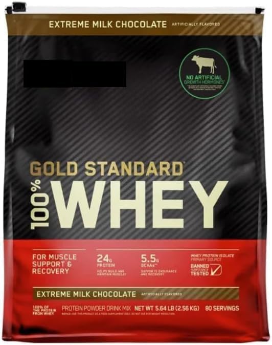 100% Whey Protein Powder, Extreme Milk Chocolate, 5.64 lb P922103