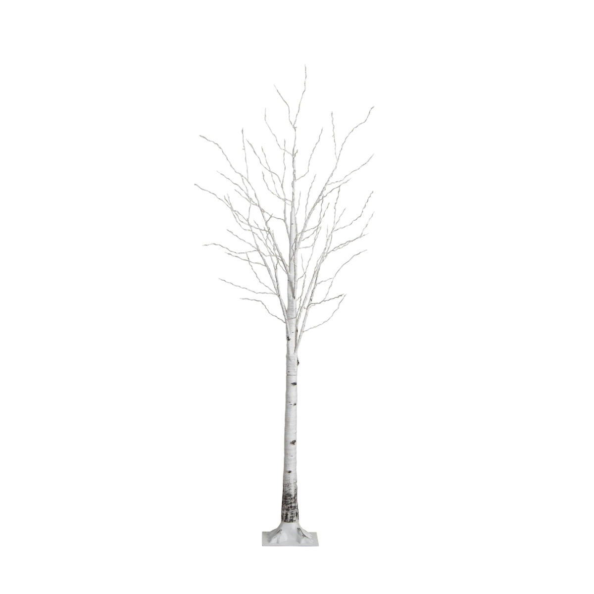 7-FT Pre-lit Artificial White Birch Tree with LED Lights P7446