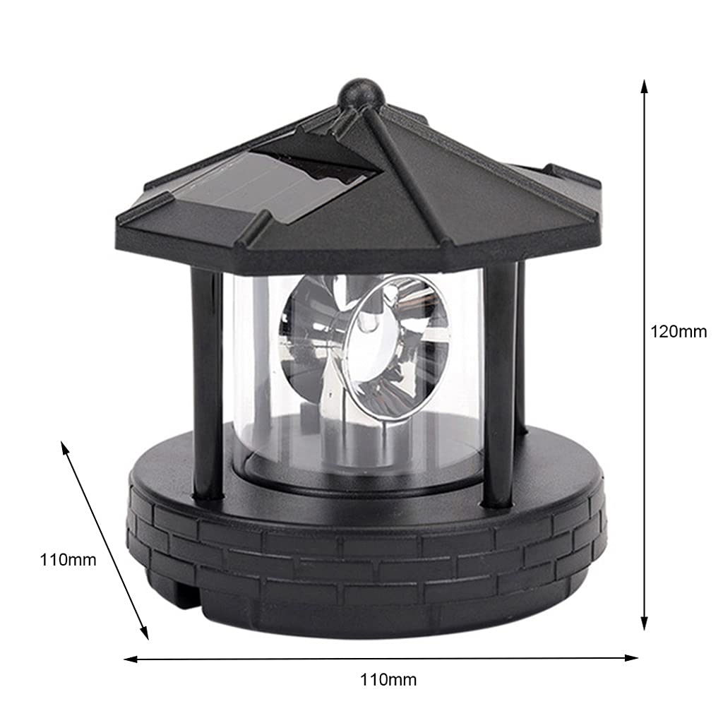 2 Pieces Solar Powered Lighthouse Shape Light P910