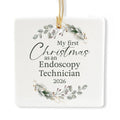 Ceramic 3-inch Square Ornament C1156