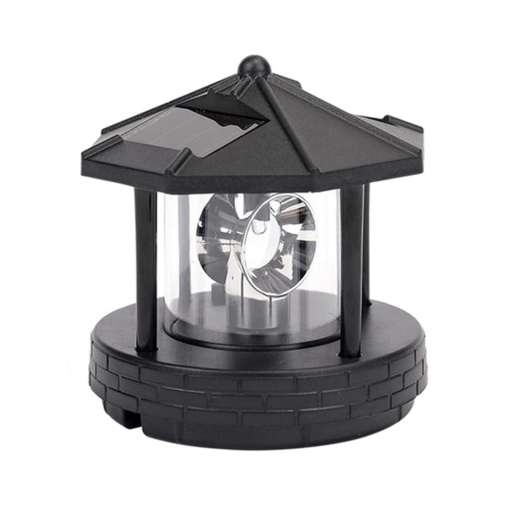 2 Pieces Solar Powered Lighthouse Shape Light P910