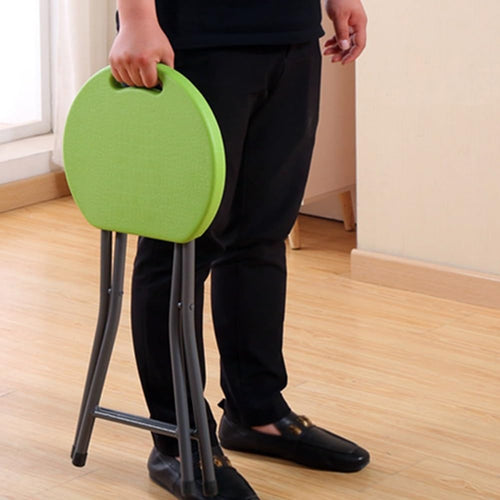 18 Inch Black Portable Folding Chair with Handle L831585