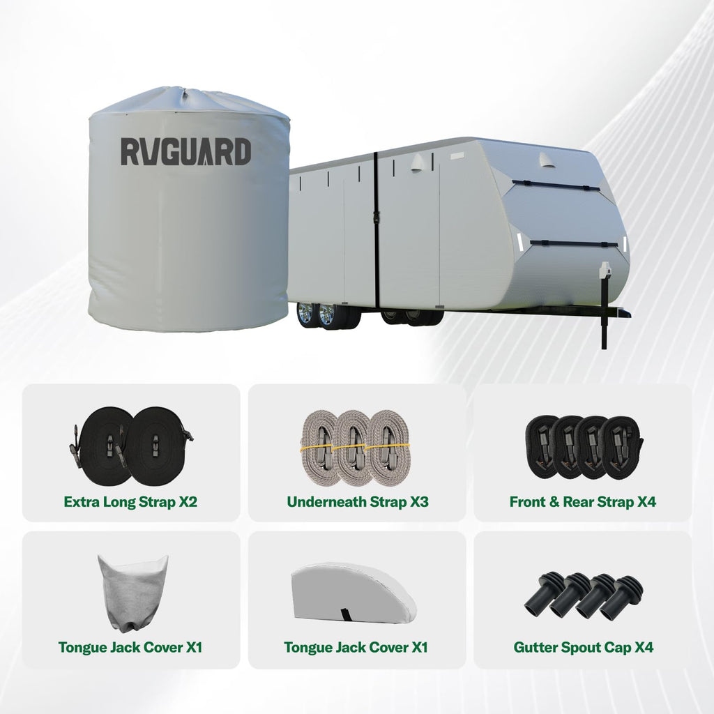 Grey 27'-30' RV Travel Trailer Cover P386