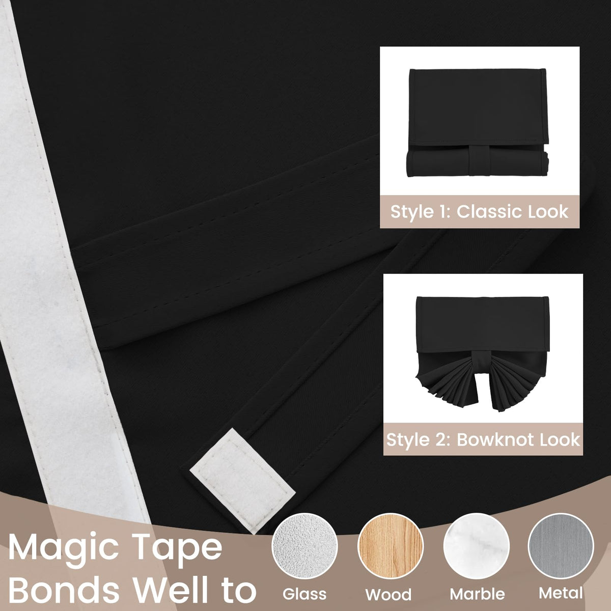 Black Classroom Door Window Cover K29760