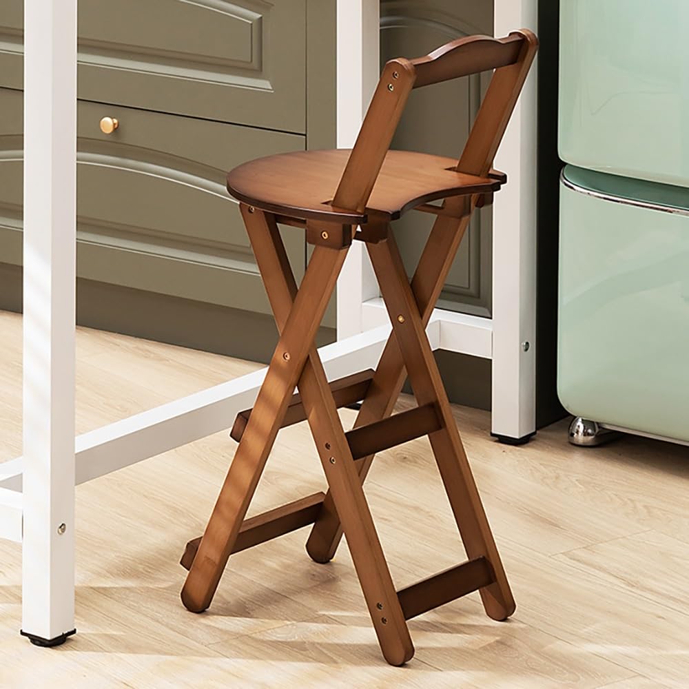 Bamboo Folding Stool with Backrest I981529