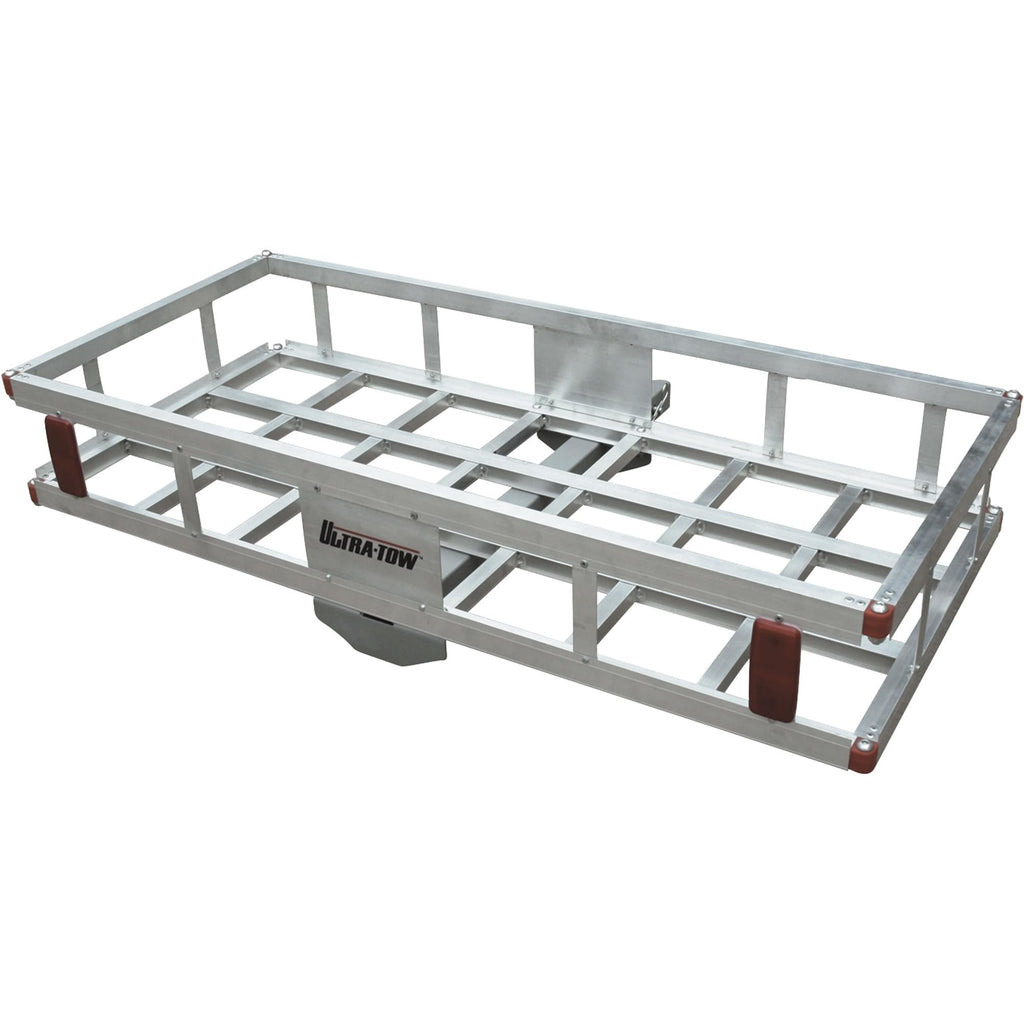 Aluminum Hitch Cargo Carrier 500-Lb Capacity Silver O906
