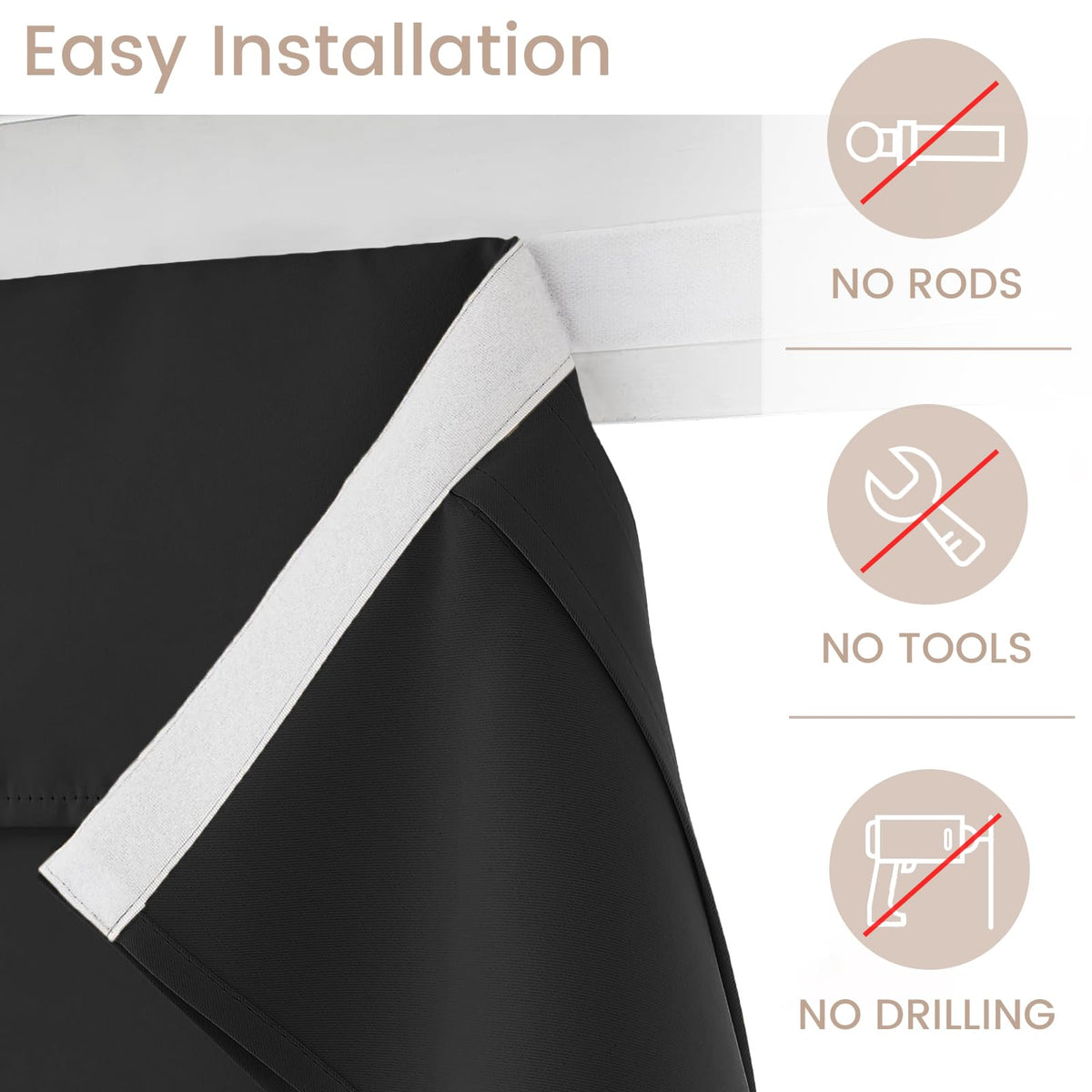 Black Classroom Door Window Cover K29760