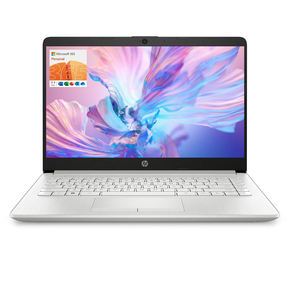 Silver 14" HD Display Intel Quad-Core Laptop Q34731