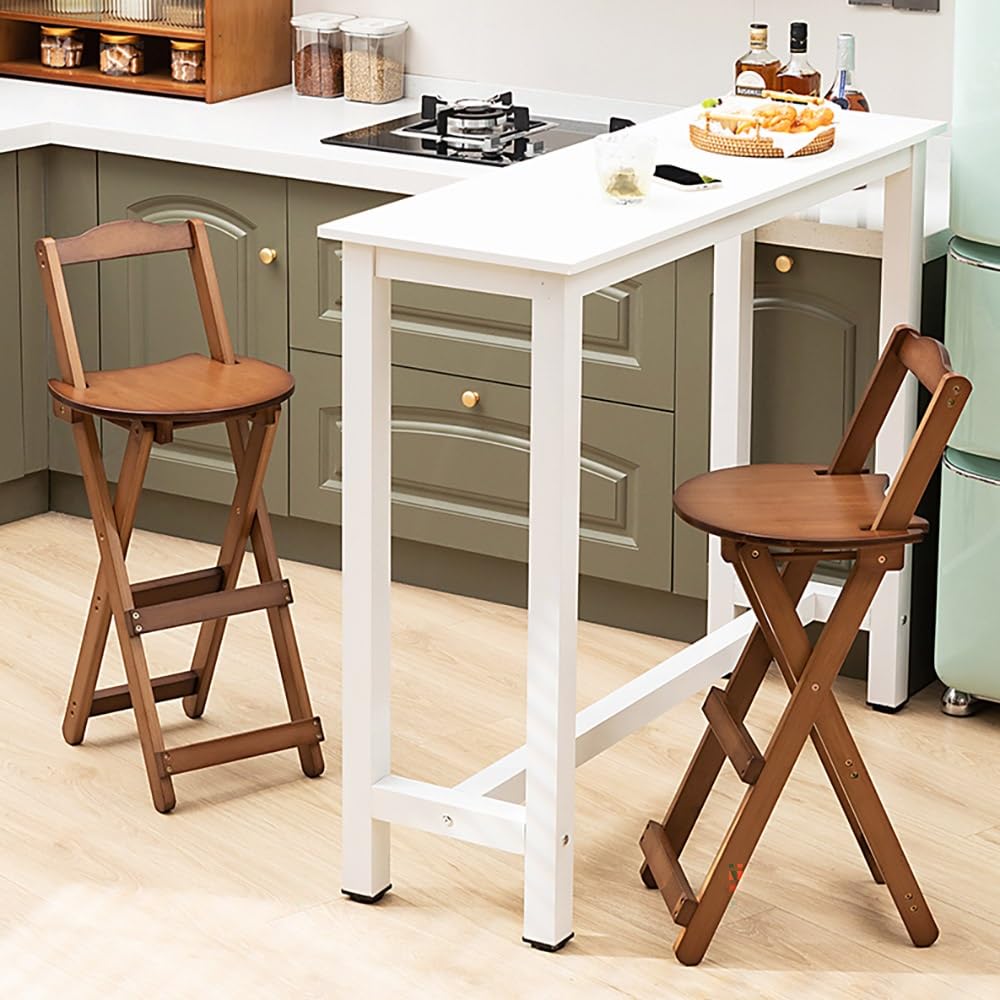 Bamboo Folding Stool with Backrest I981529