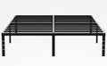18 Inch Queen Size Metal Platform Bed Frame with Underbed Storage F57487