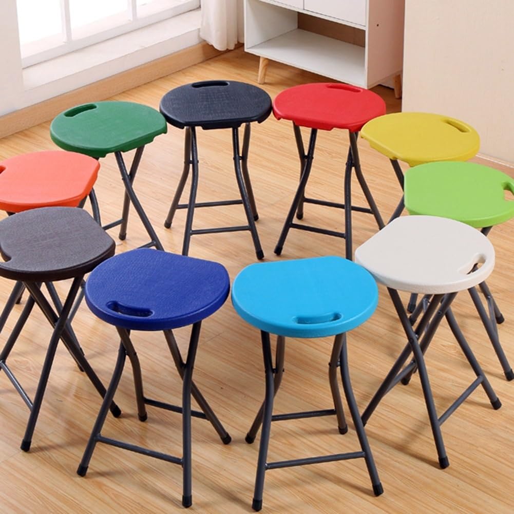 18 Inch Black Portable Folding Chair with Handle L831585