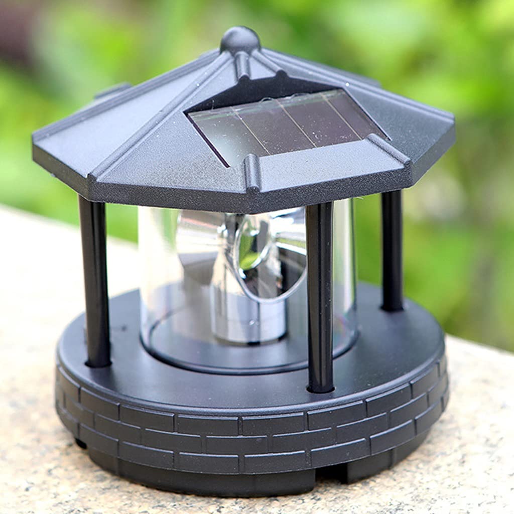 2 Pieces Solar Powered Lighthouse Shape Light P910