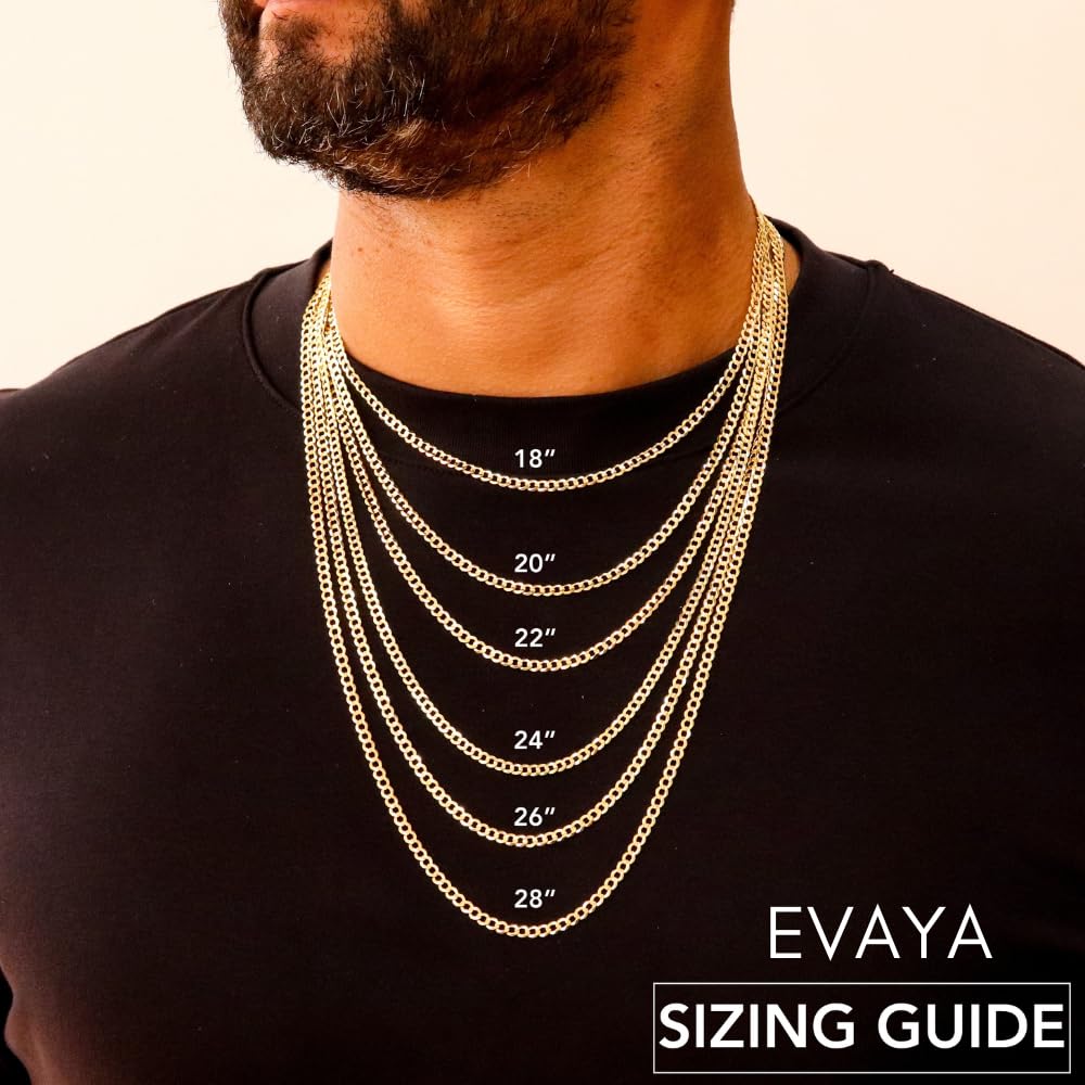 14k Gold Hollow Cuban Link Chain Necklace P460188