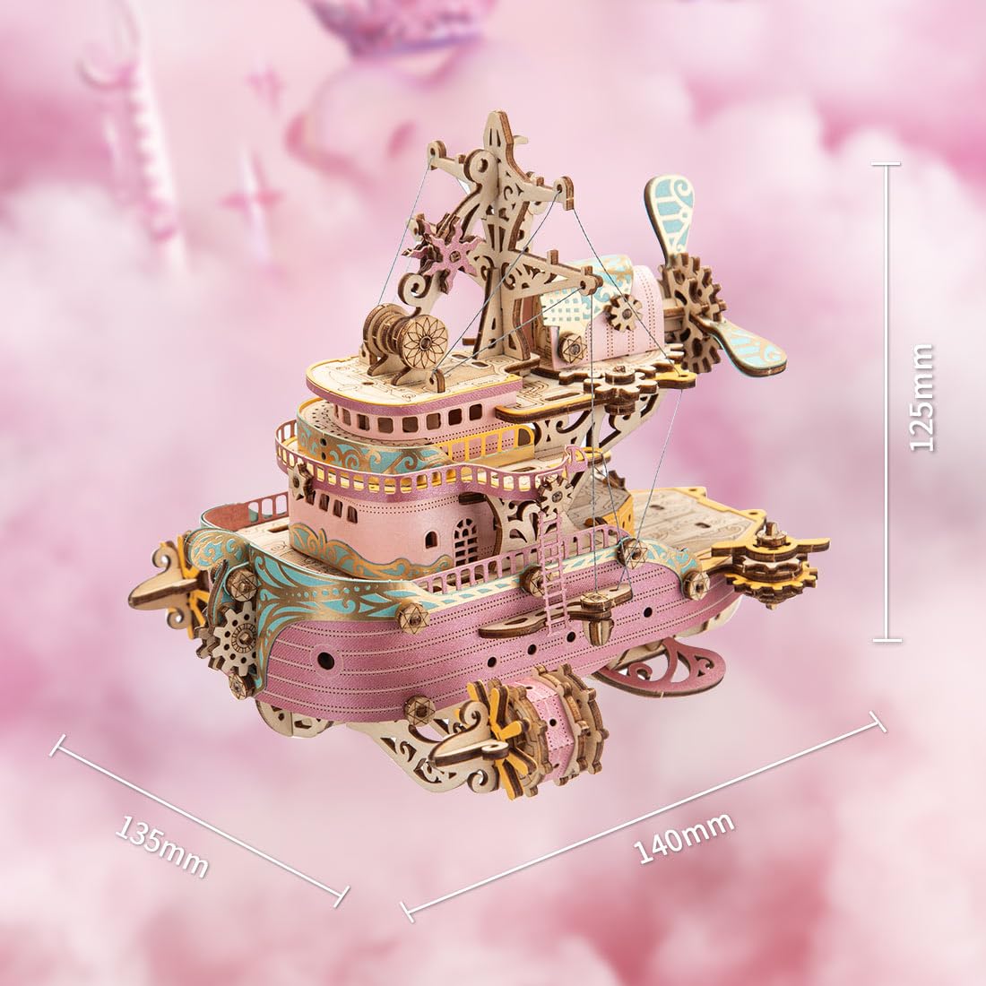 3D Wooden Puzzle Spaceship Model Kit W93092
