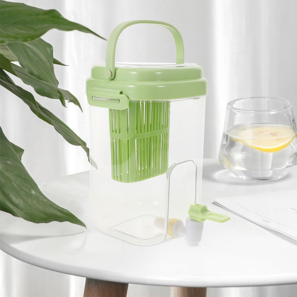 Green 2L Drink Dispenser with Faucet F403122