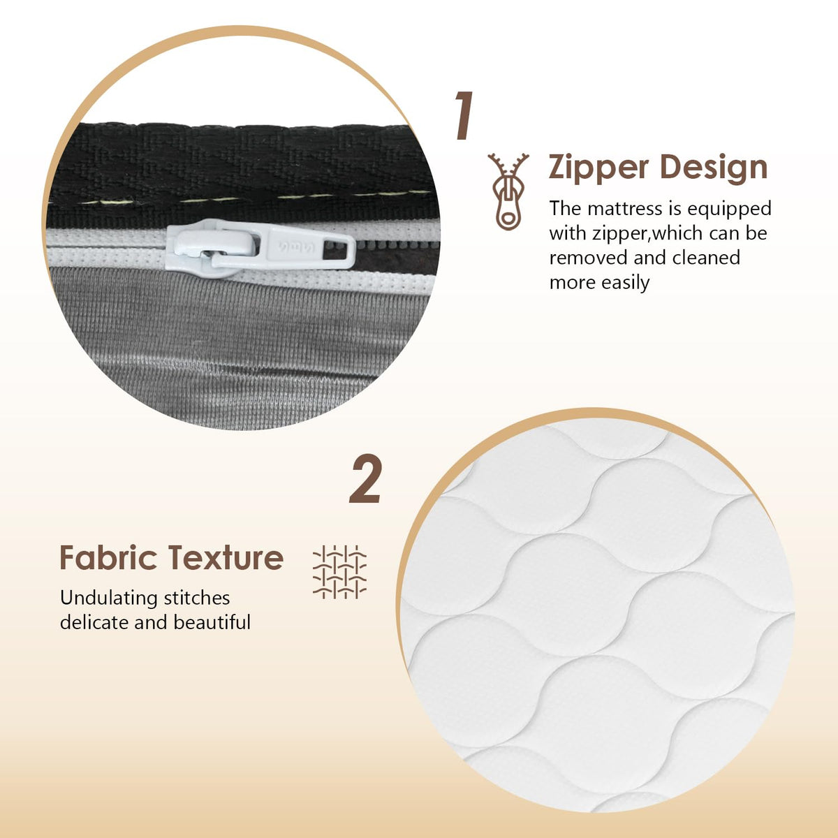 6 Inch Twin Medium Firm Hybrid Mattress Q251793