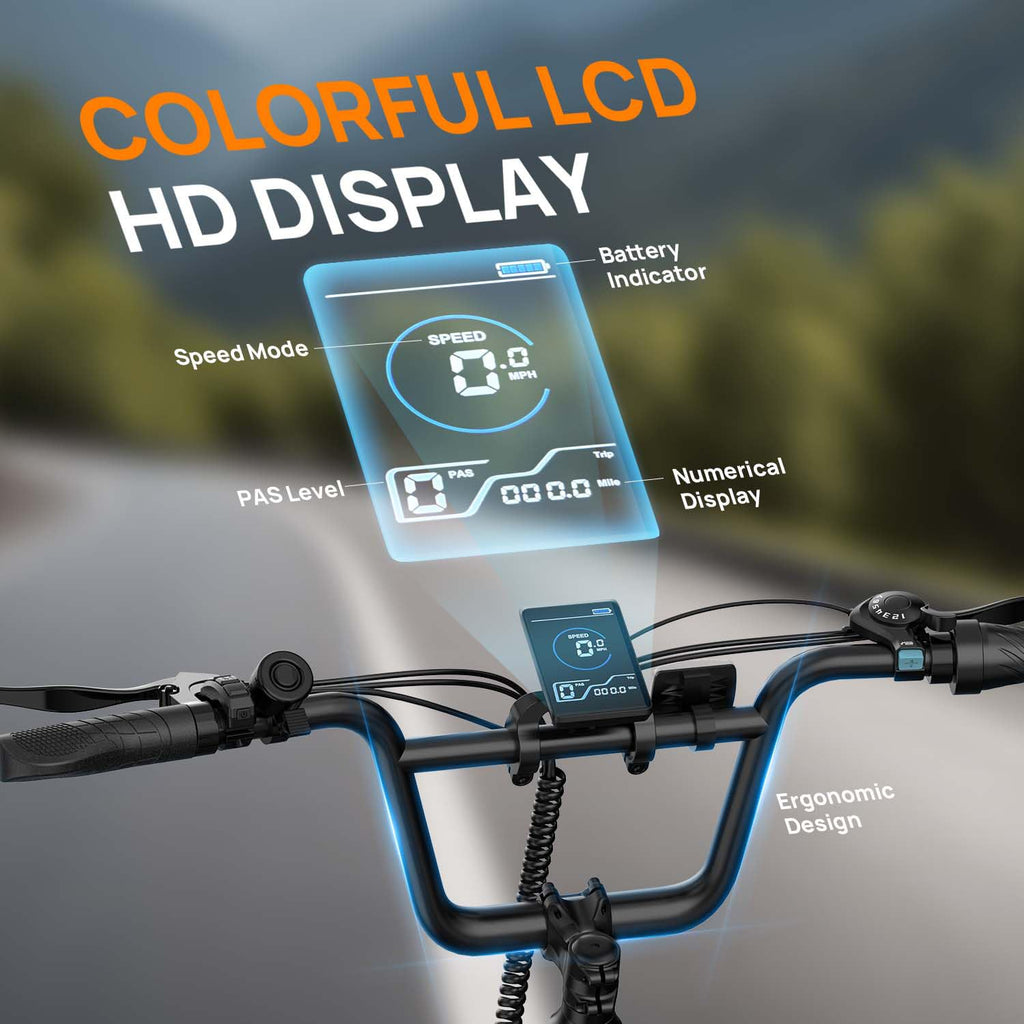 20" Fat Tire Electric Bike with 1000W Motor S36937