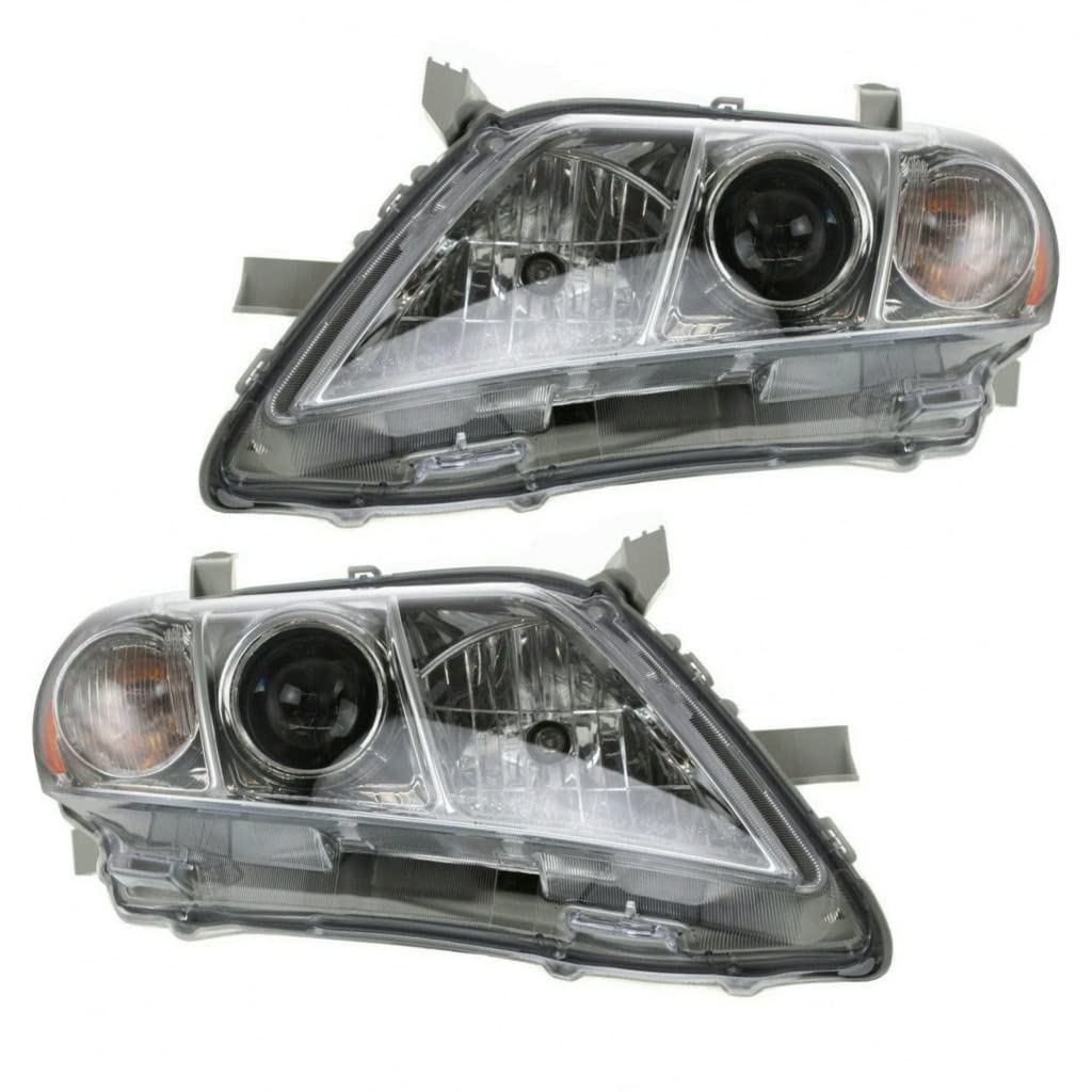 Toyota Camry 2007 2008 2009 Headlight Lens and Housing Driver and Passenger Side Pair S78742