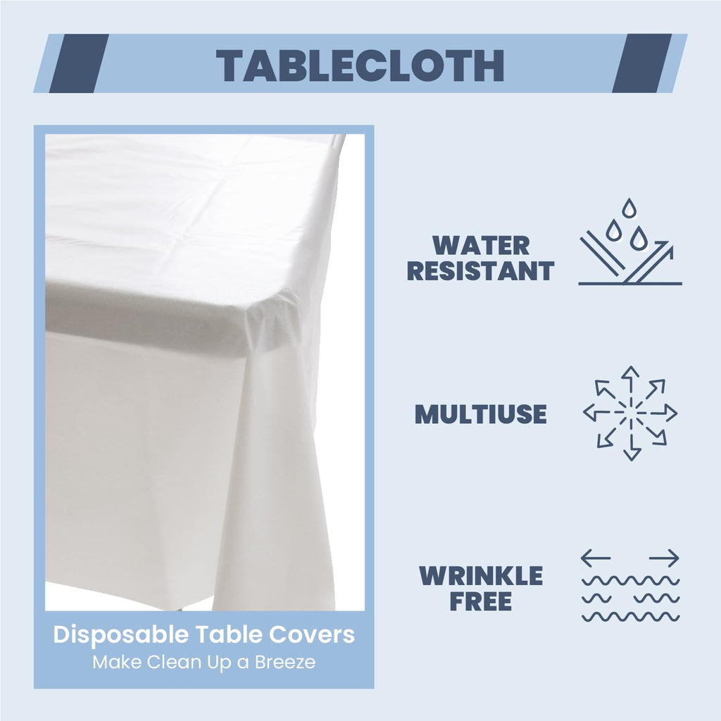 6FT Folding Picnic Table with Tablecloth E1365