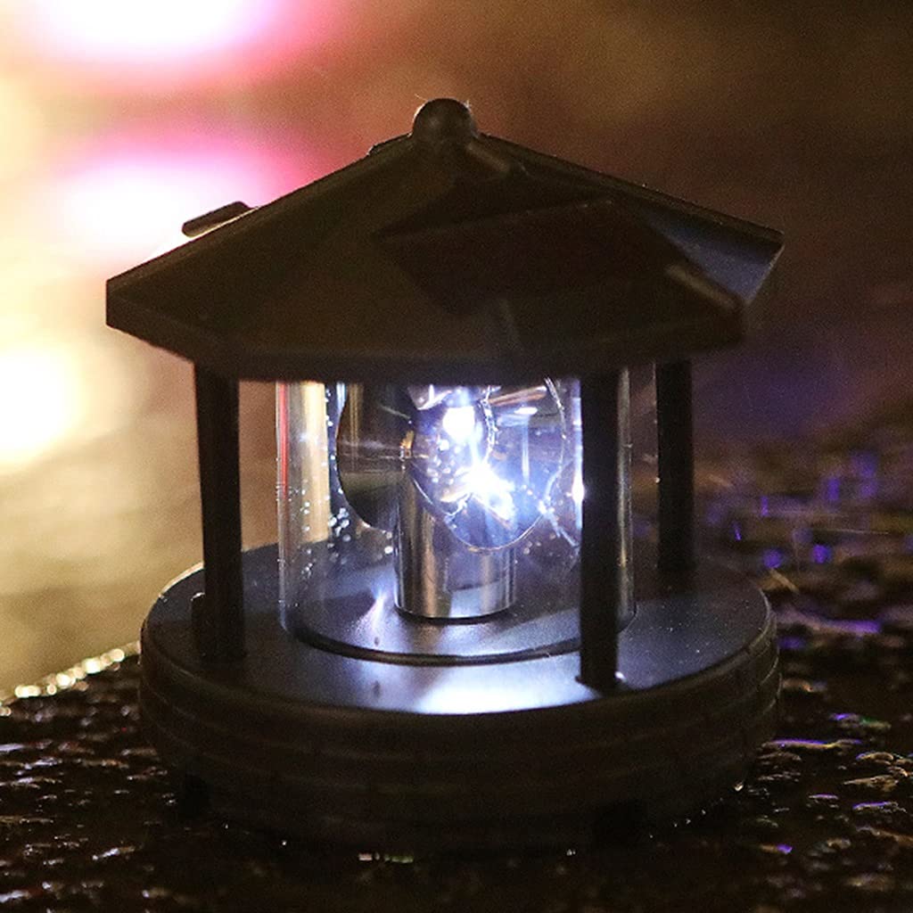 2 Pieces Solar Powered Lighthouse Shape Light P910