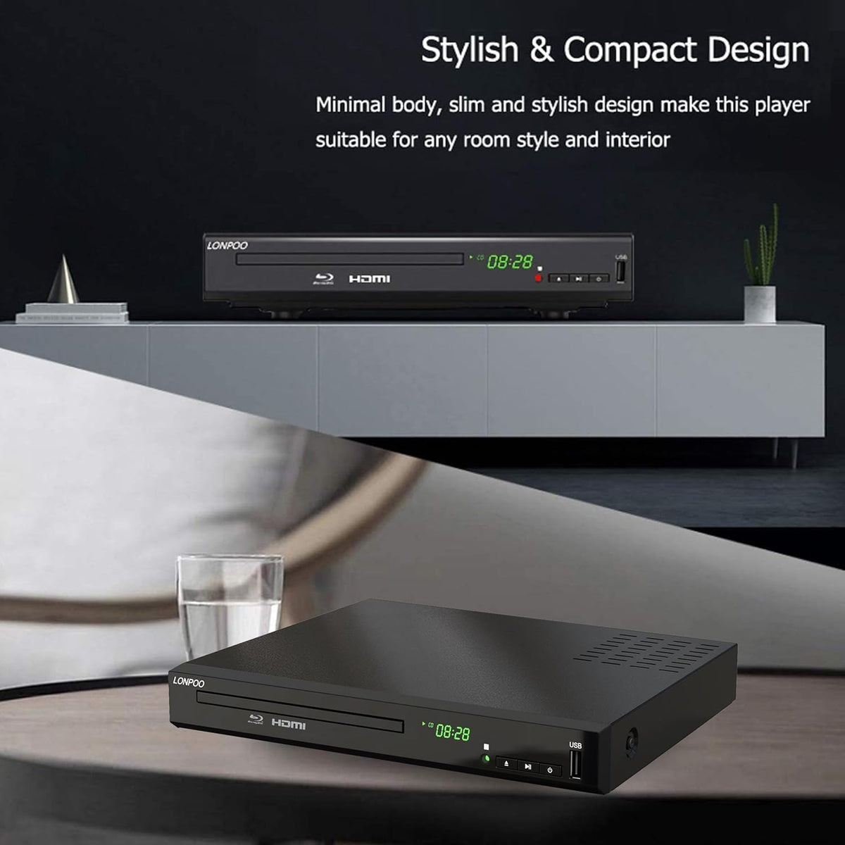 Full HD DVD Player HDMI with Dolby Digital TrueHD/DTS G368