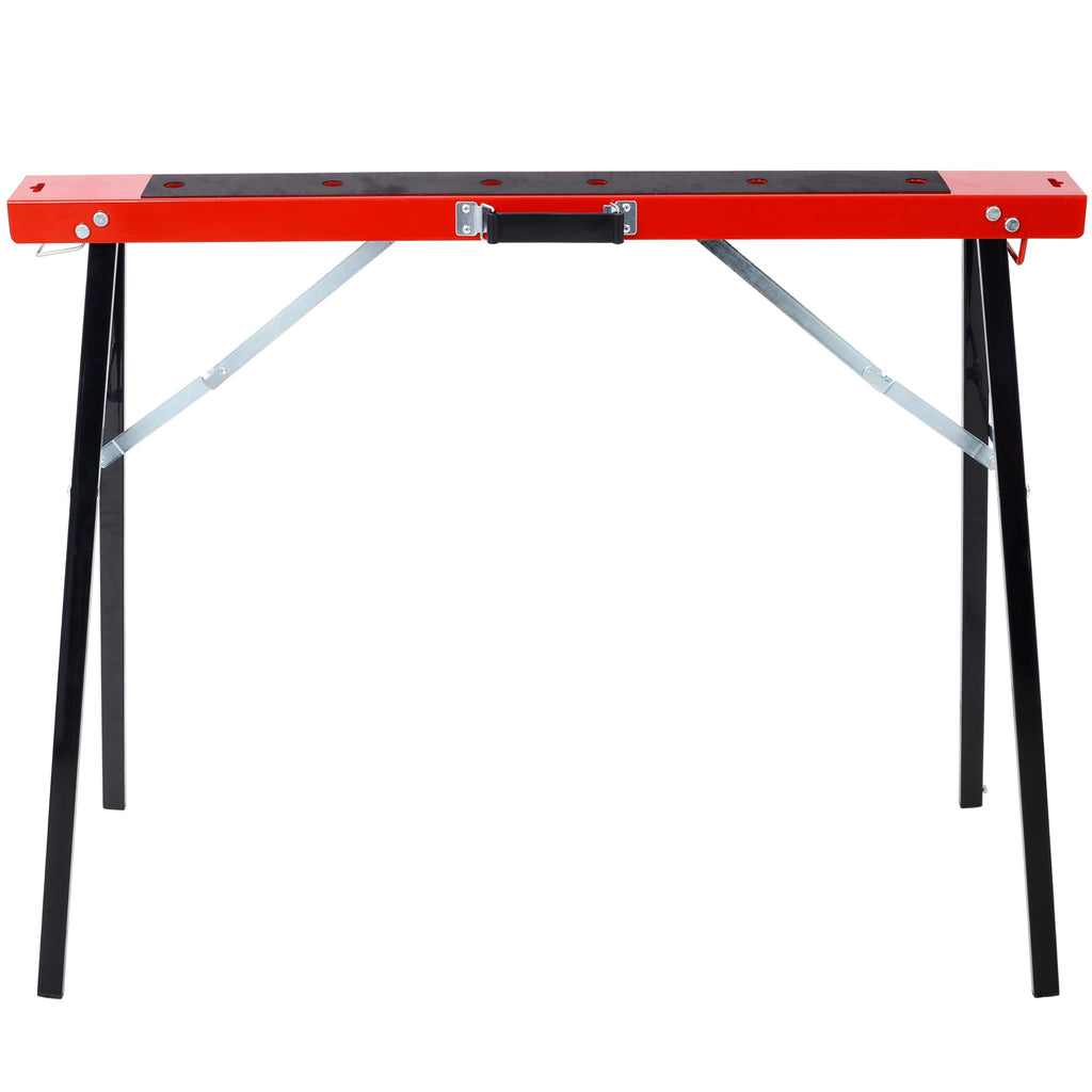 Black and Yellow Steel Folding Sawhorse Set 2-Pack F6171