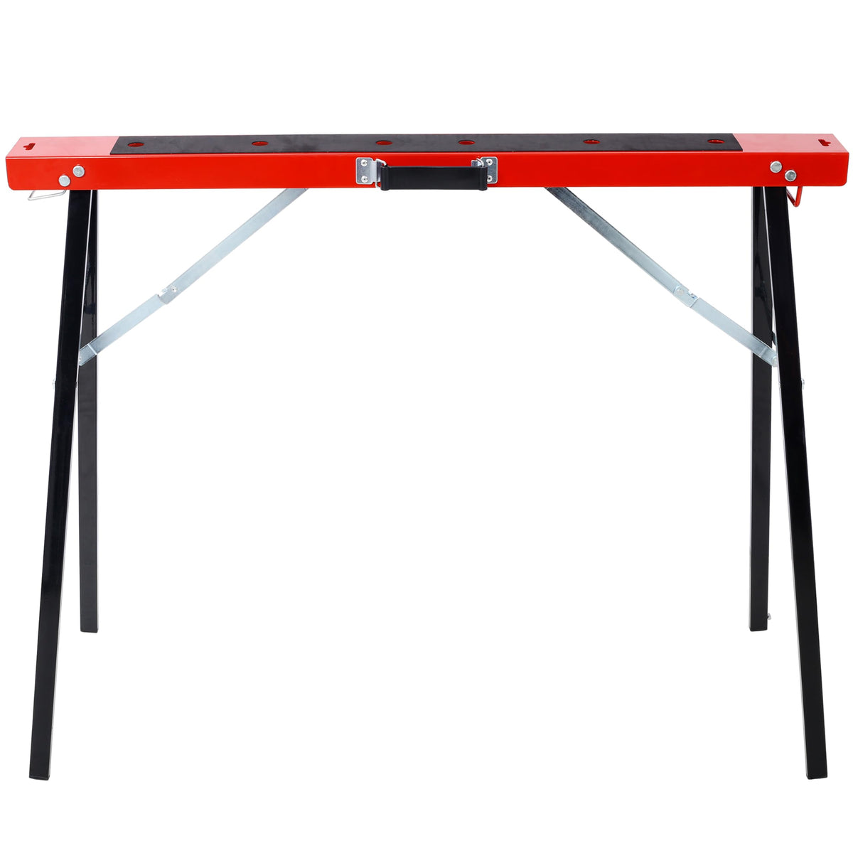 Black and Yellow Steel Folding Sawhorse Set 2-Pack F6171
