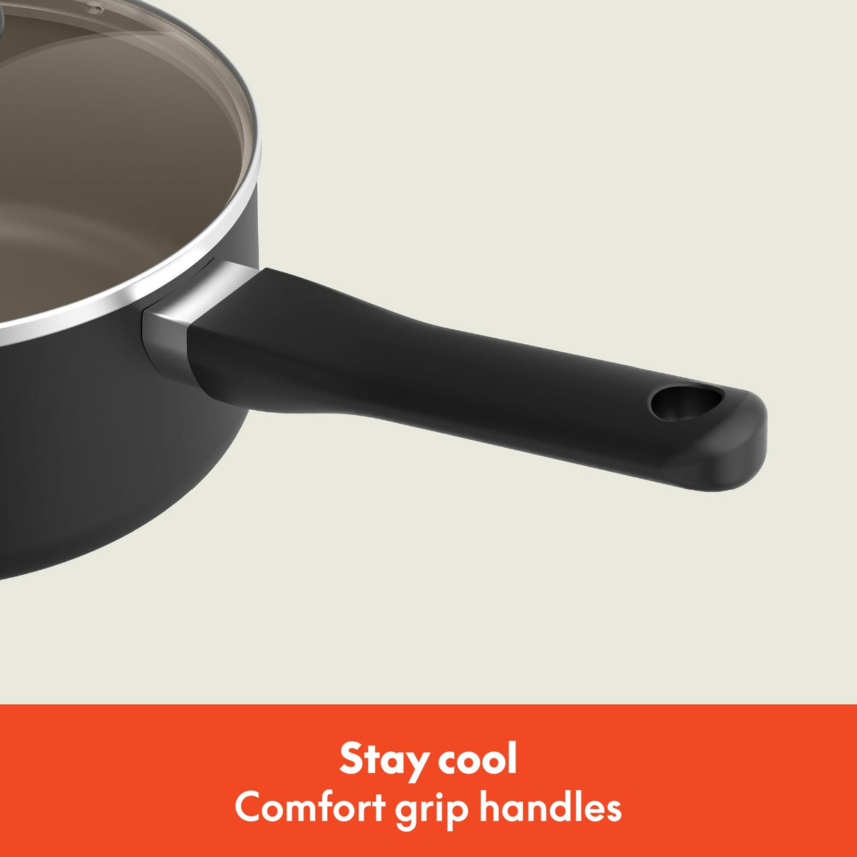 12 Piece Ceramic Nonstick Cookware Set Black F278842