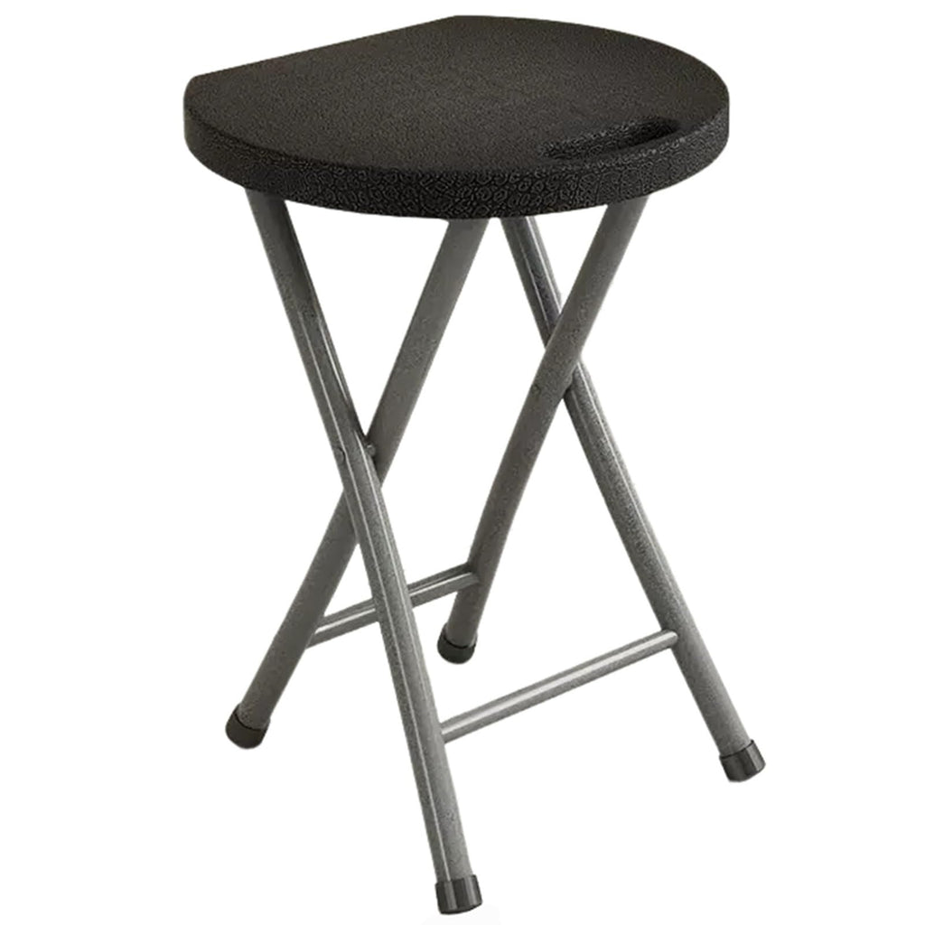 18 Inch Black Portable Folding Chair with Handle L831585