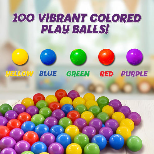 100 Count Multi Colored Play Balls E87879