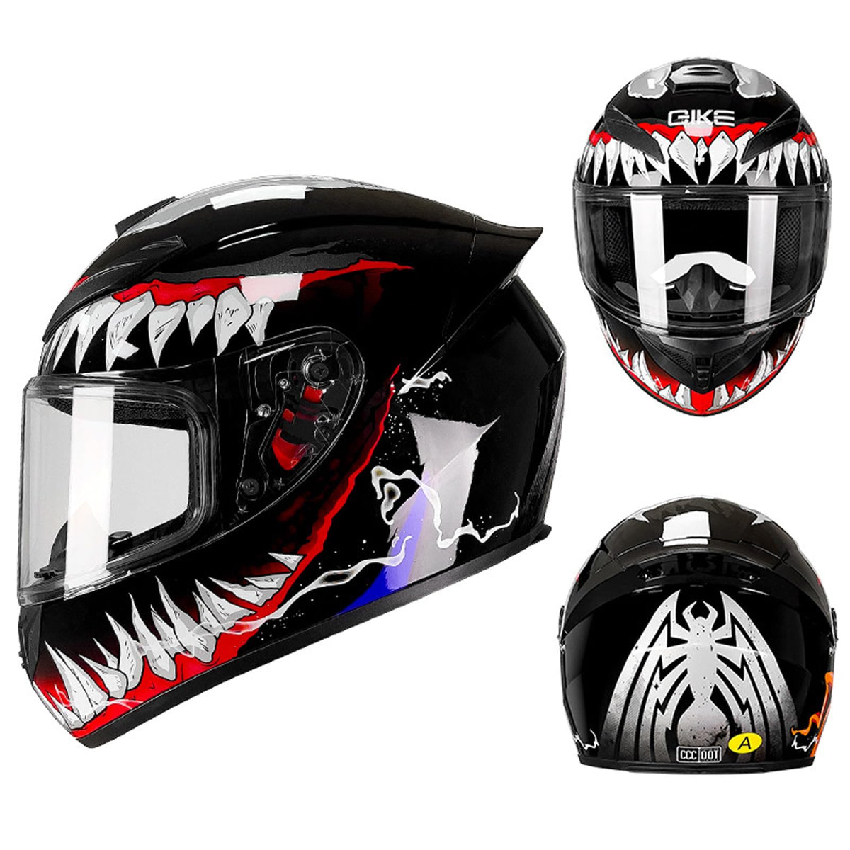 Full Face Motorcycle Helmet with Internal Tinted Visor N997345