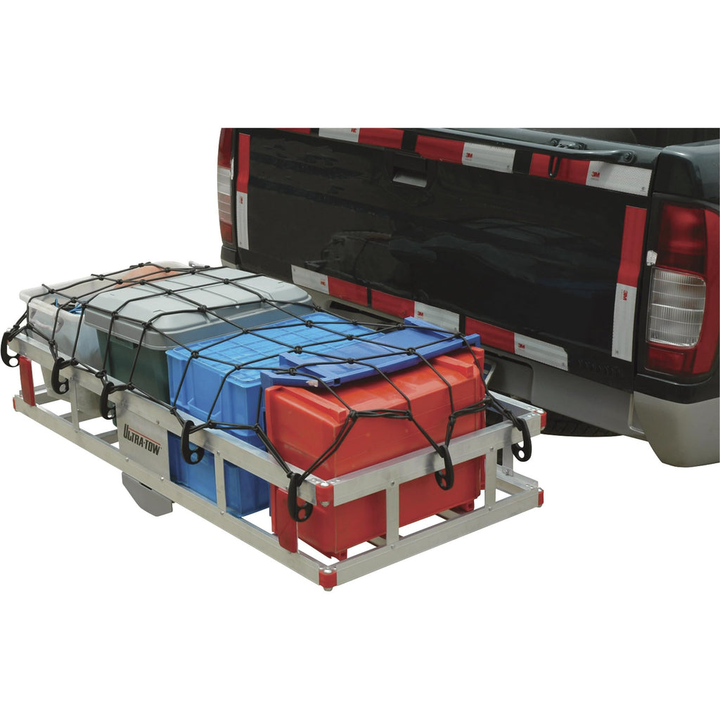 Aluminum Hitch Cargo Carrier 500-Lb Capacity Silver O906