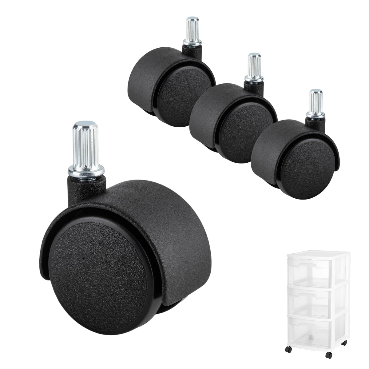 Swivel Caster Wheels 4-Pack H7768