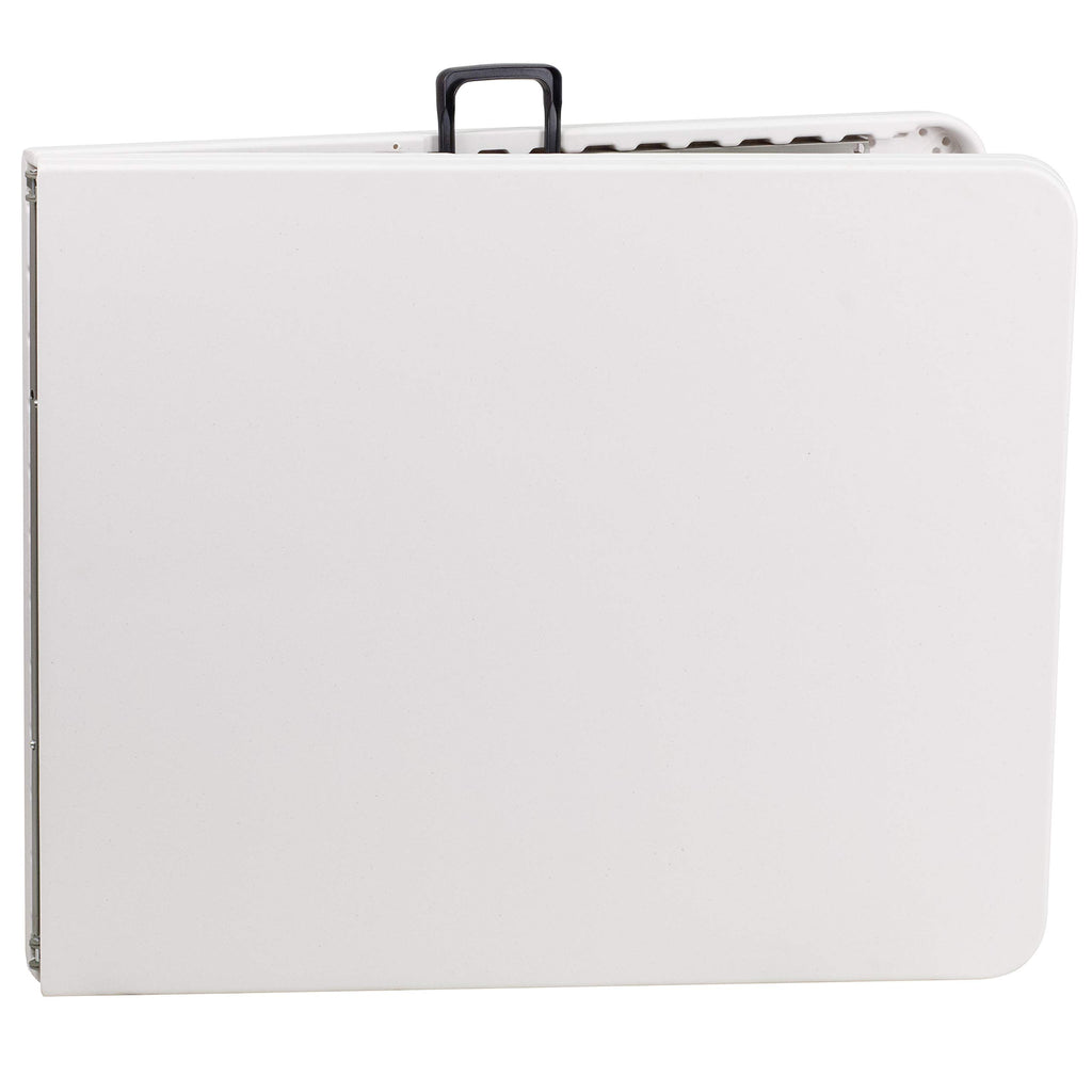 White 6-Foot Bi-Fold Plastic Folding Table Q1596