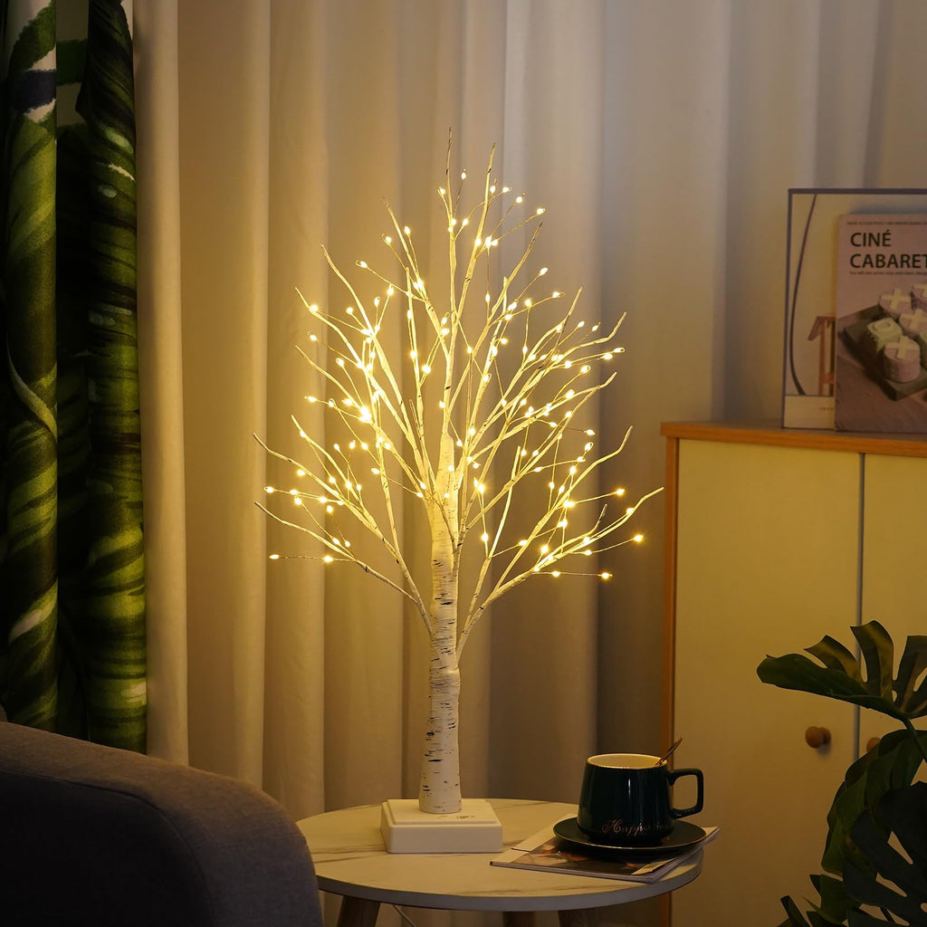 144 LED Birch Tree Lights with Remote Control E3882