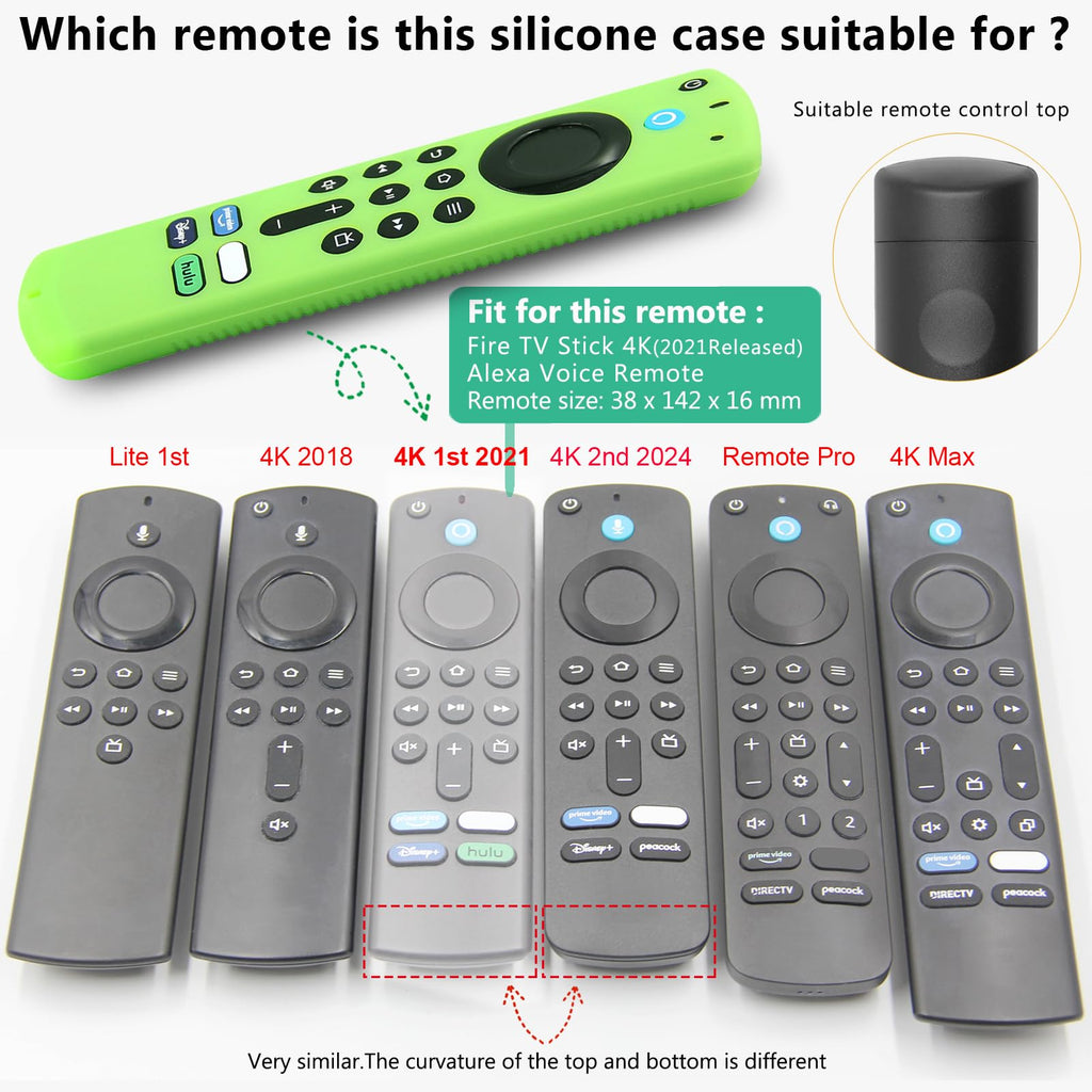 Silicone Remote Covers 3pcs Glow Green Blue Red A206270