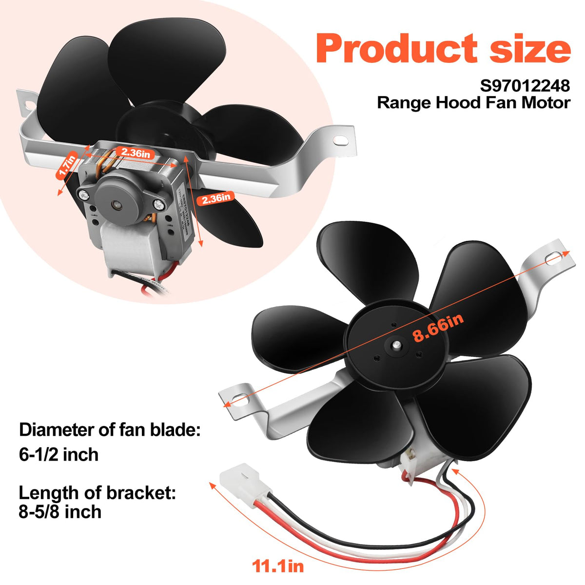 Range Hood Fan Motor M485