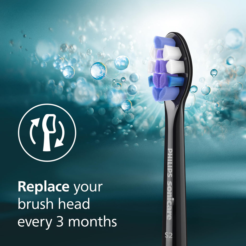 Black 2 Pack Replacement Electric Toothbrush Heads K572961