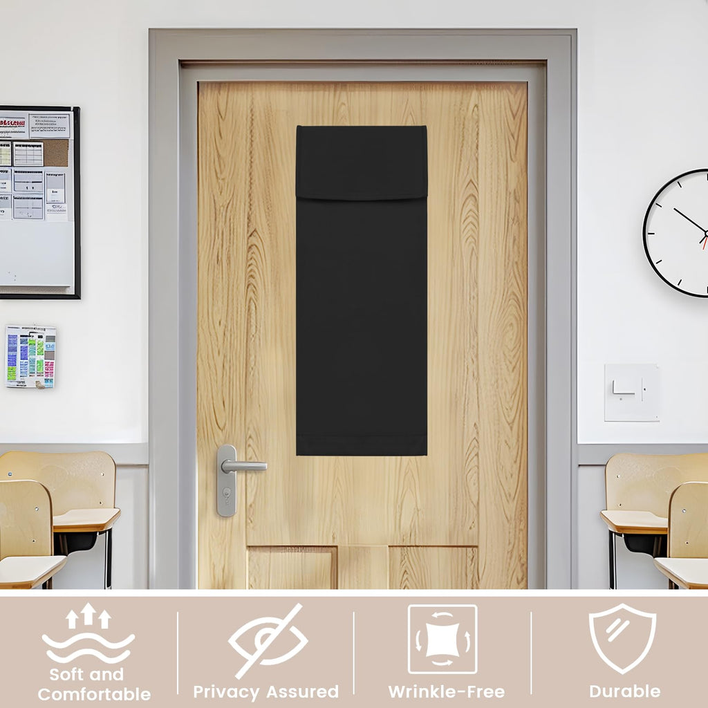 Black Classroom Door Window Cover K29760