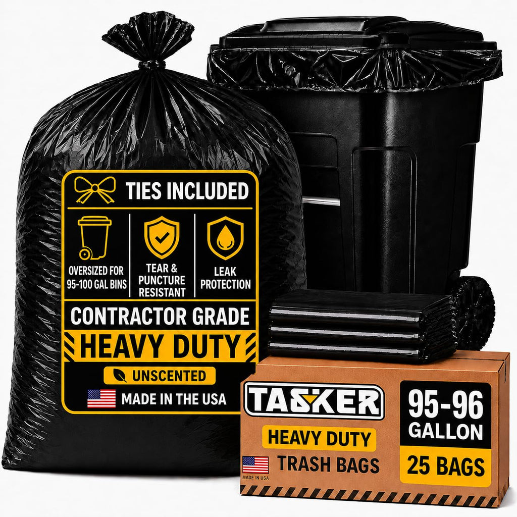 95 Gallon 2 Mil Heavy Duty Trash Bags 25 Count I234046