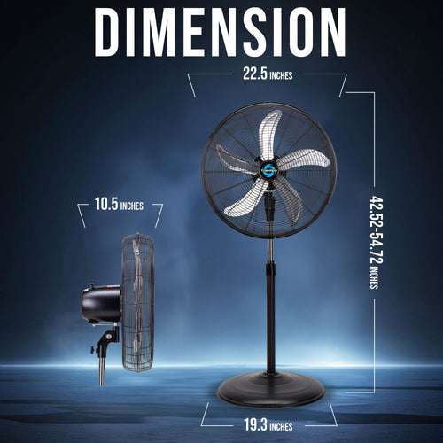20” Oscillating Pedestal Fan, 3-Speed Q7774