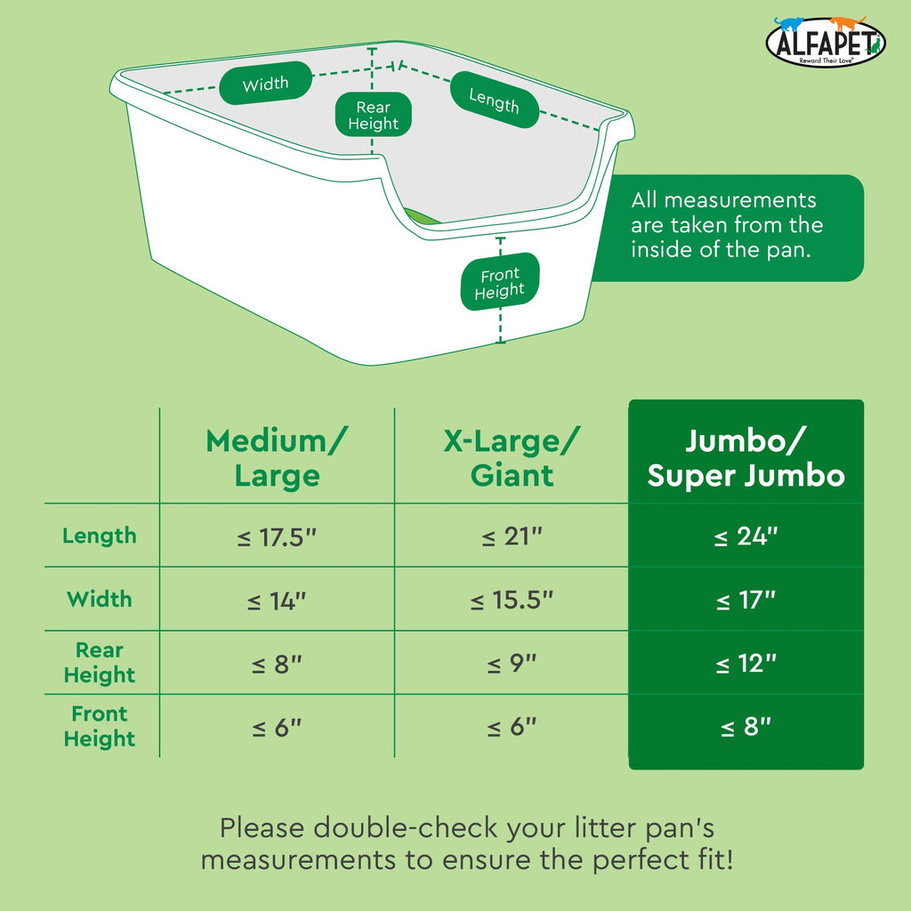 Heavy Duty 52 Pack Litter Box Liners M3358