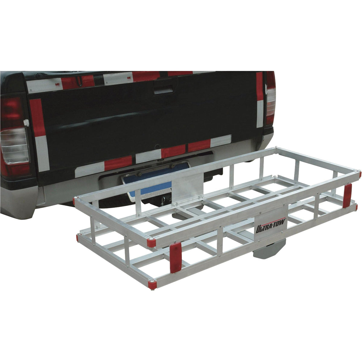 Aluminum Hitch Cargo Carrier 500-Lb Capacity Silver O906