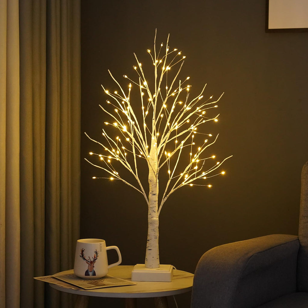 144 LED Birch Tree Lights with Remote Control E3882