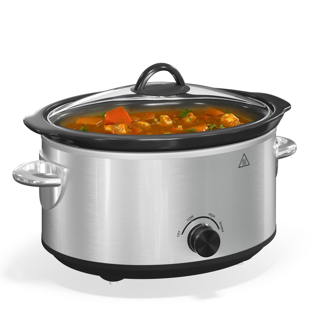 4 QT Slow Cooker with Ceramic Pot and Glass Lid M9240