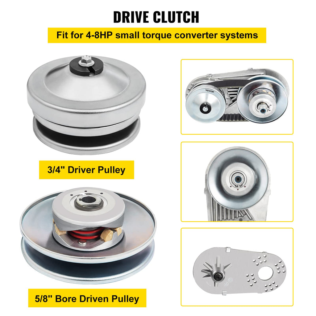 Go Kart Clutch 212CC 30 Series Mini Bike 10T #40 41 Chain and 12T #35 Replacement Set A8626