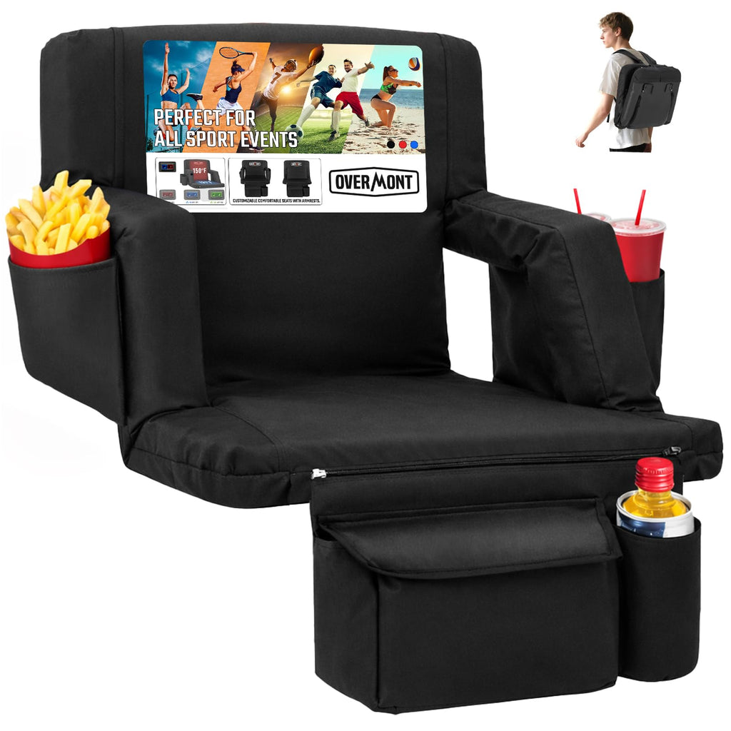 Stadium Seat with Back Support and Armrests Q223