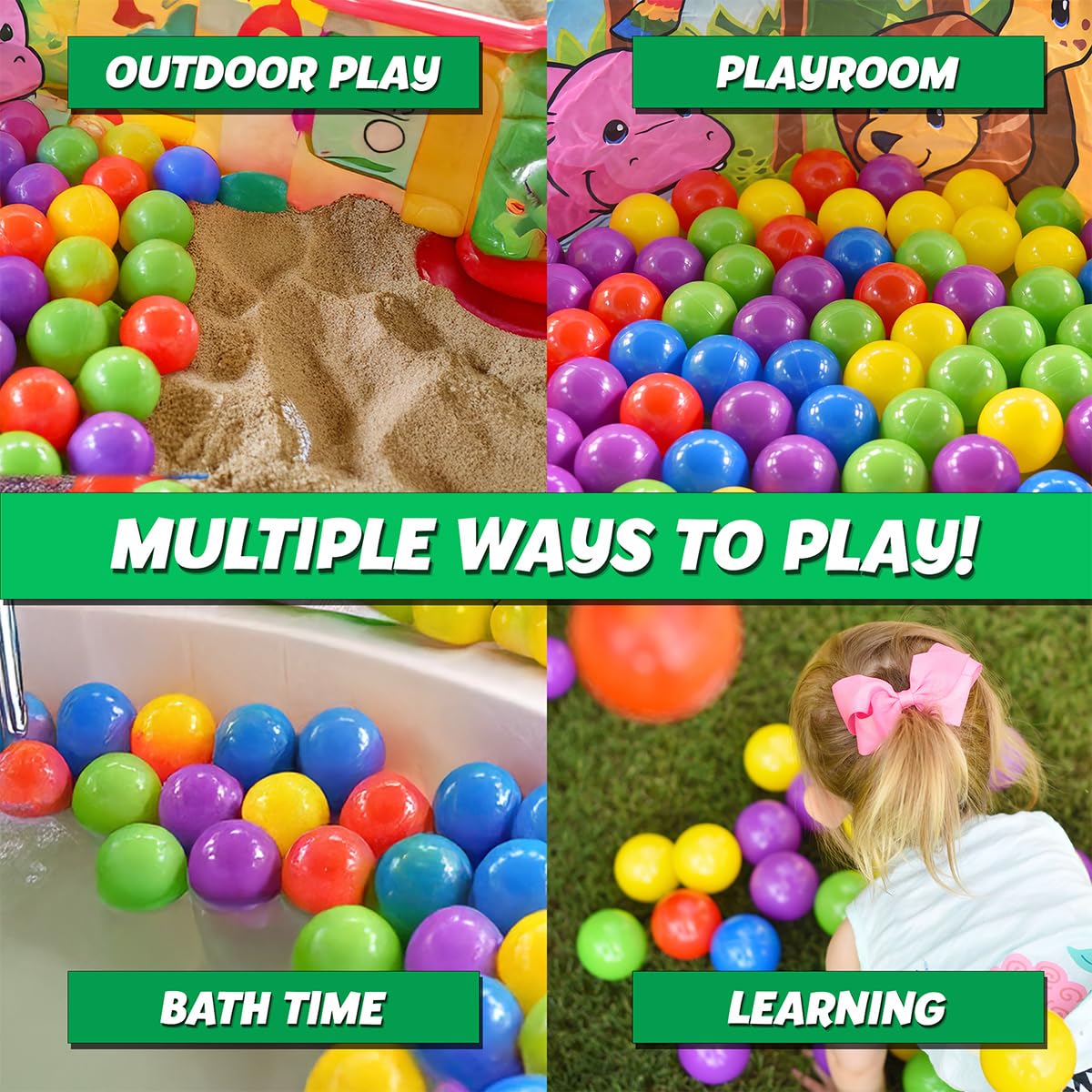 100 Count Multi Colored Play Balls E87879
