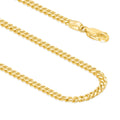 14k Gold Hollow Cuban Link Chain Necklace P460188