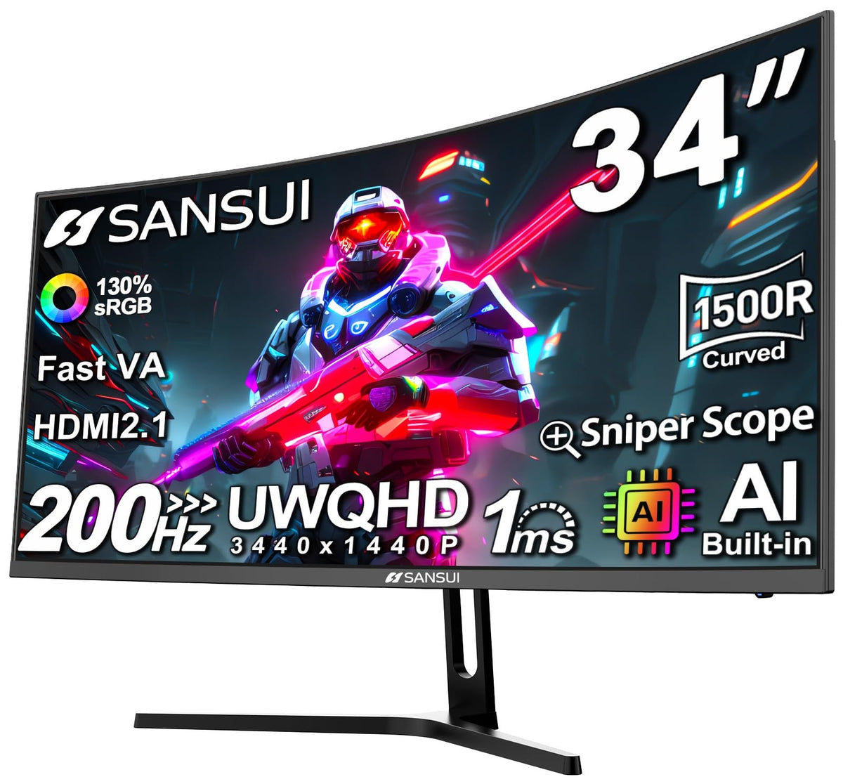 34-Inch Curved Ultrawide Gaming Monitor B924728